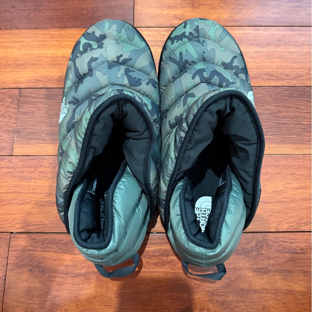 The North Face Thermoball Traction Booties Thyme Brushwood Camo Sz. 10 NWOT - Picture 7 of 9